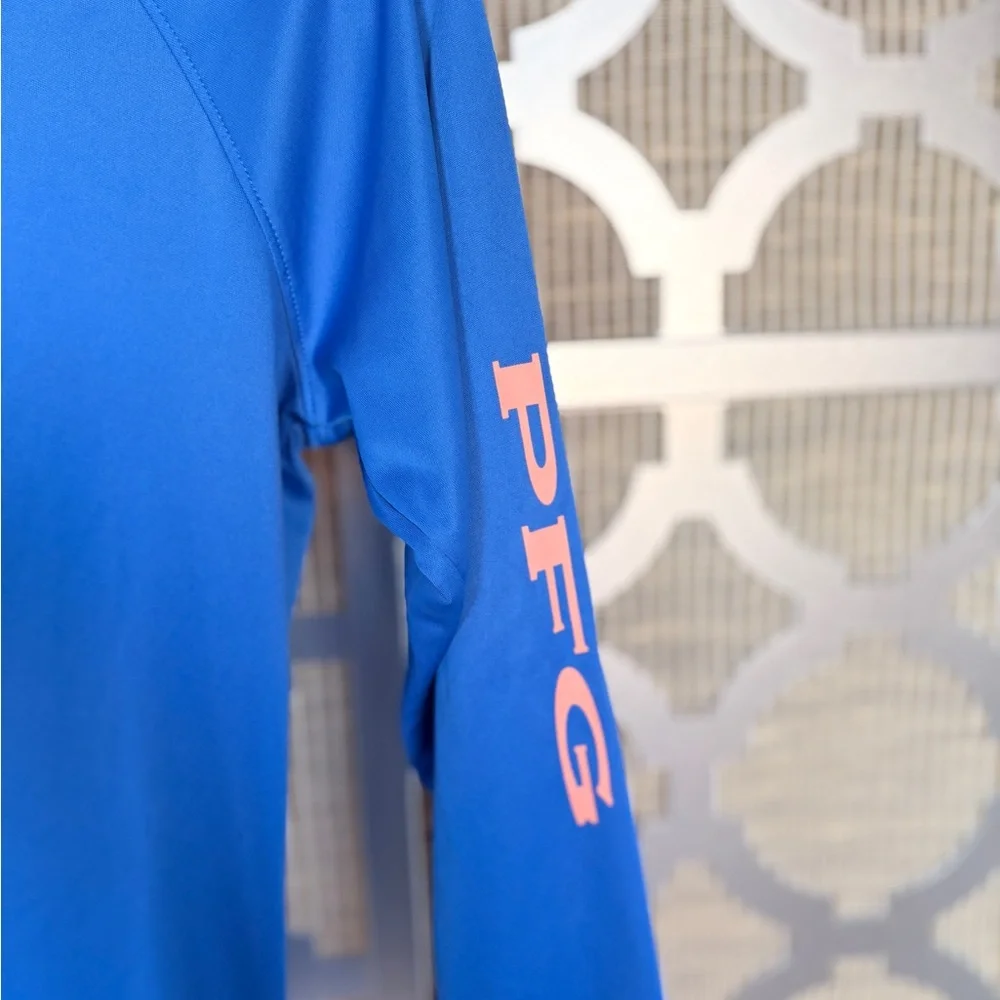 Columbia Vibrant Blue Long Sleeve Women's Tee - Picture 4 of 6